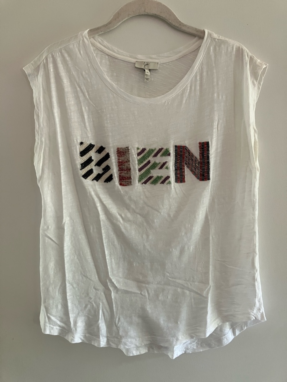 Joie Bien beaded burnout tee